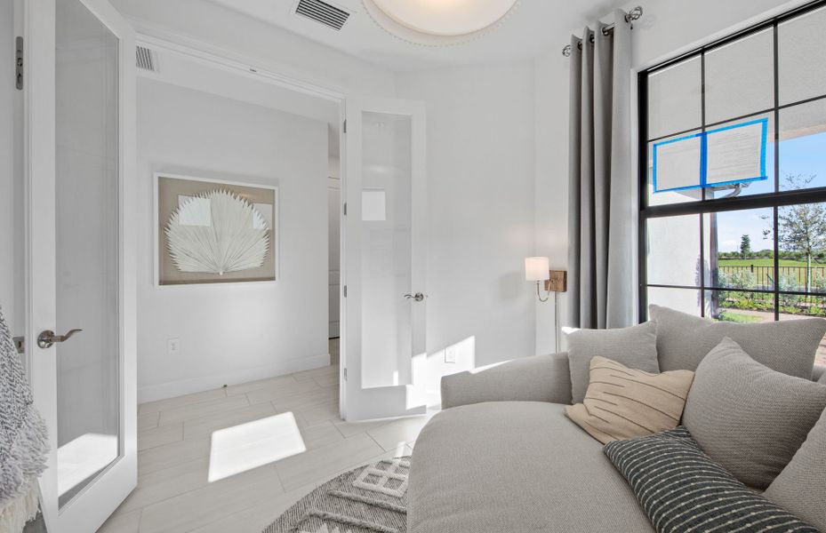 Flex space perfect for home office or den