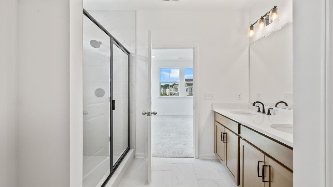 Furnished interior view inside a new home in Park Circle Single Family Homes, North Charleston (Image 8). Furnished interior view inside a new home in Park Circle Single Family Homes, North Charleston (Image 8).