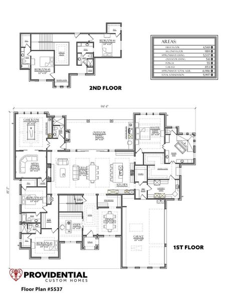 2D floor plan layout for the Plan 204 by PROVIDENTIAL CUSTOM HOMES in 1830 Place, Argyle, TX (Image 1). 2D floor plan layout for the Plan 204 by PROVIDENTIAL CUSTOM HOMES in 1830 Place, Argyle, TX (Image 1).