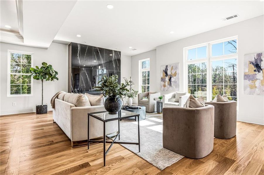 Furnished interior view inside a new home in , Atlanta (Image 7).