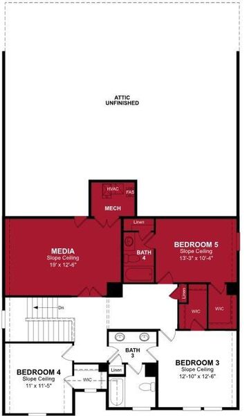 Beazer Homes Woodcreek Laredo floorplan.