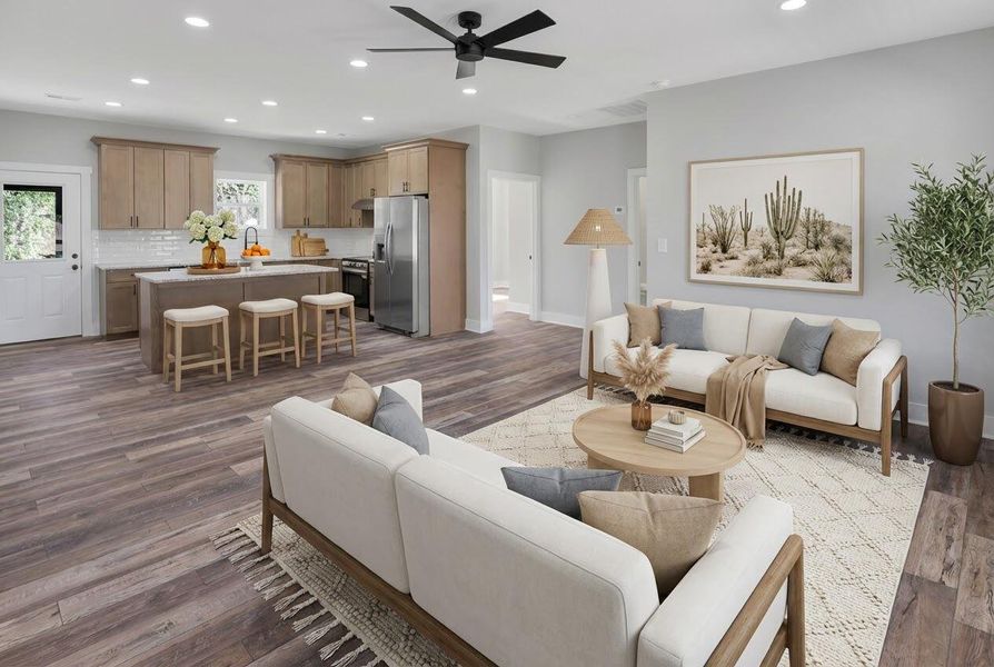 Furnished interior view inside a new home in , St. Stephen (Image 8).