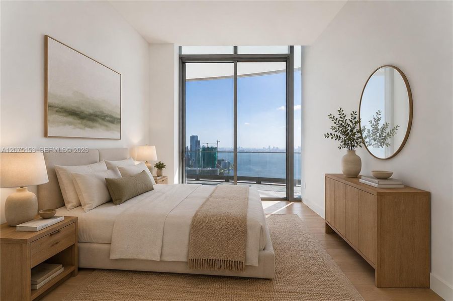 Guest Bedroom. UNA Residences Brickell. One or more photos have been virtually staged. Guest Bedroom. UNA Residences Brickell. One or more photos have been virtually staged.