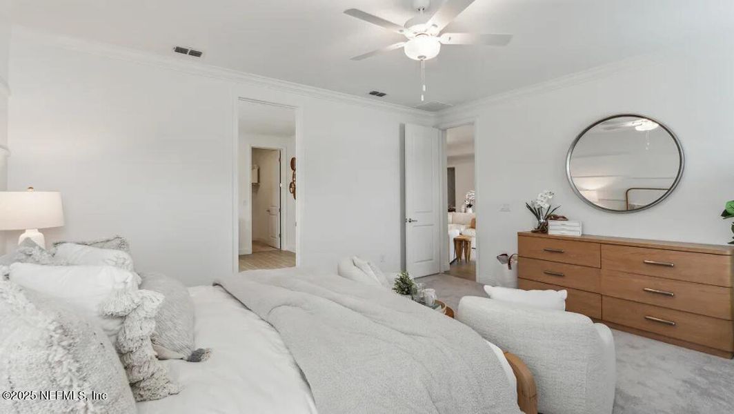 Furnished interior view inside a new home in Silver Meadows at SilverLeaf: Silver Meadows 60s, St. Augustine (Image 17).
