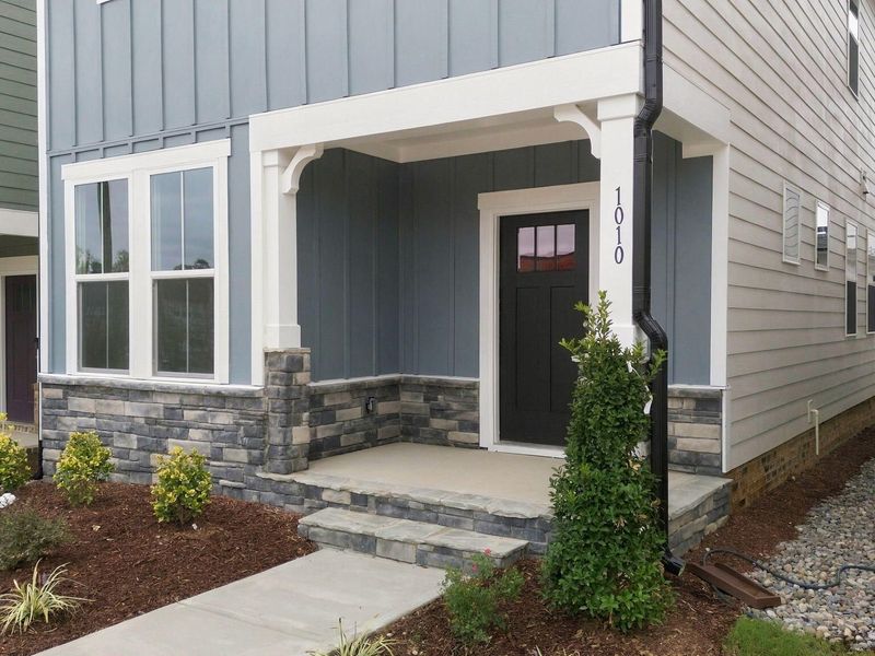 Exterior details and patio area of a home in Forestville Yard, Knightdale (Image 4).