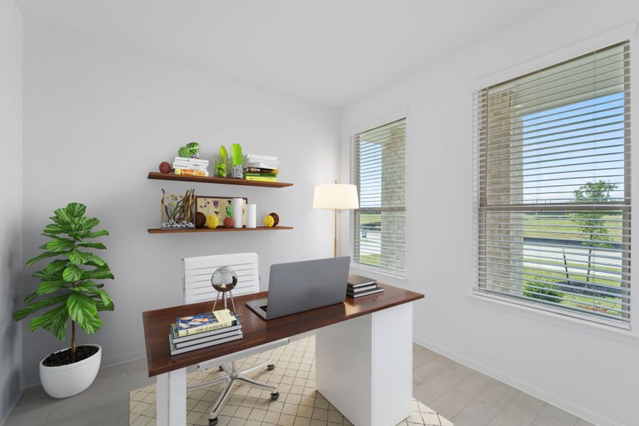 Virtually Staged Office