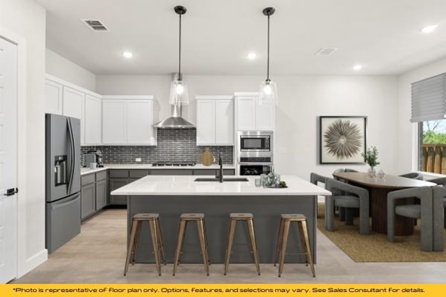 Representative furnished interior of a home built from the The Cayman by Stonefield Homes in The Highlands, Rockwall (Image 15).