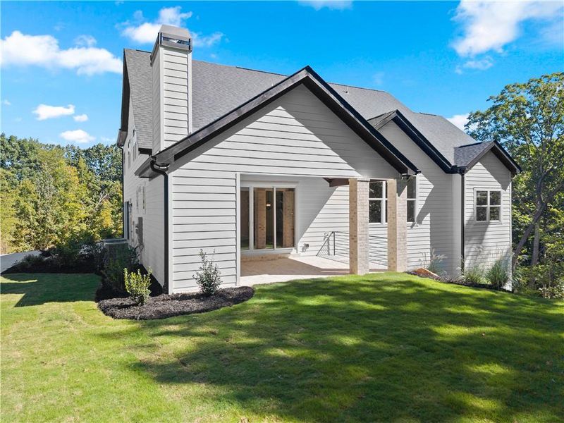 Exterior details and patio area of a home in , Baldwin (Image 40).