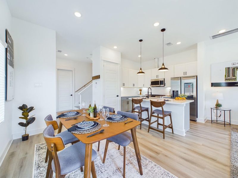 Furnished interior view inside a new home in , Houston (Image 6).