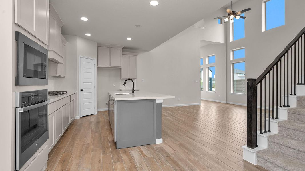 Furnished interior view inside a new home in Austin Point, Richmond (Image 6). Furnished interior view inside a new home in Austin Point, Richmond (Image 6).