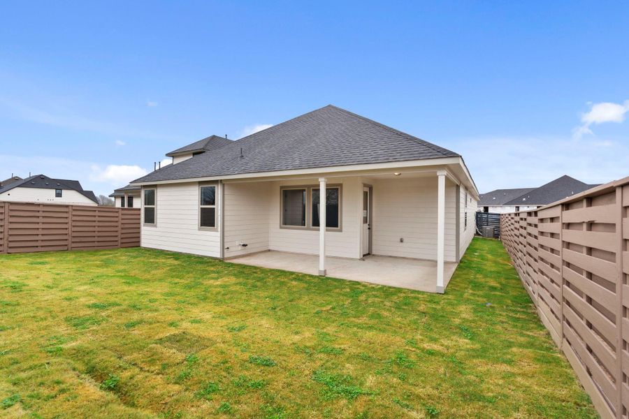 Exterior details and patio area of a home in Austin Point, Richmond (Image 3).