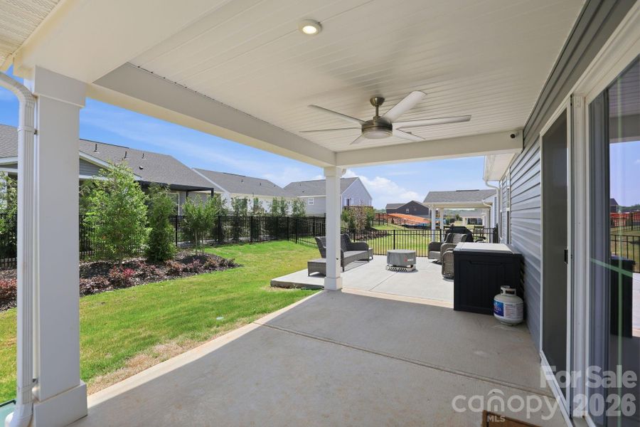 Exterior details and patio area of a home in Basildon, Lancaster (Image 28).
