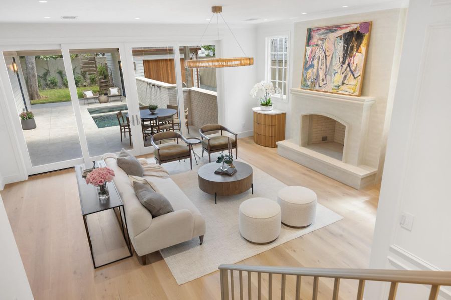 Furnished interior view inside a new home in , Austin (Image 7). Furnished interior view inside a new home in , Austin (Image 7).