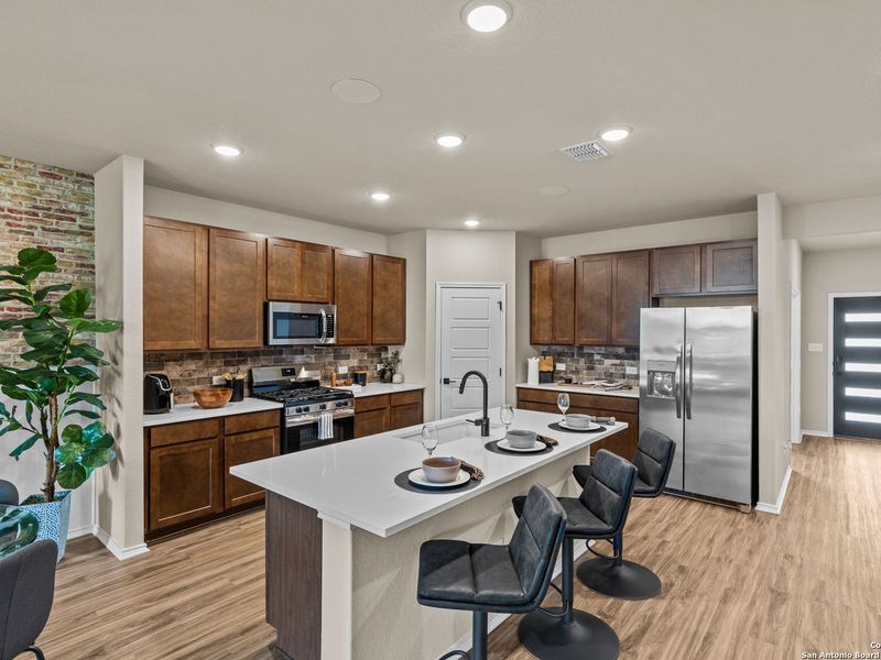 Furnished interior view inside a new home in Bricewood, San Antonio (Image 11).