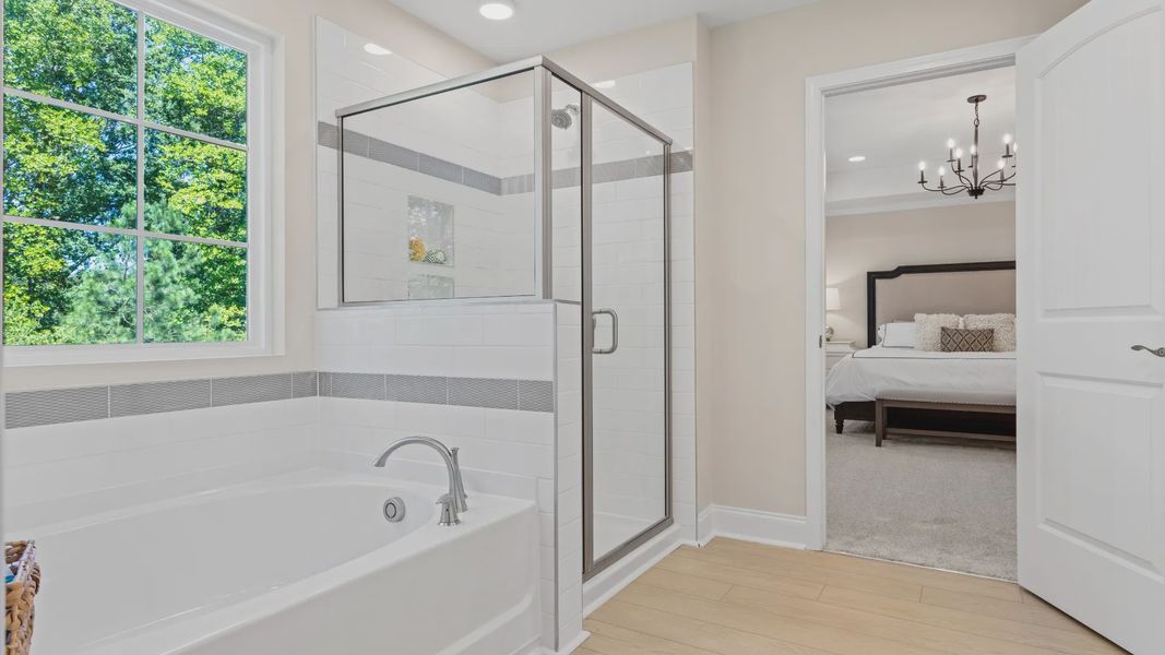 Furnished interior view inside a new home in The Farm at Neill's Creek, Lillington (Image 9).