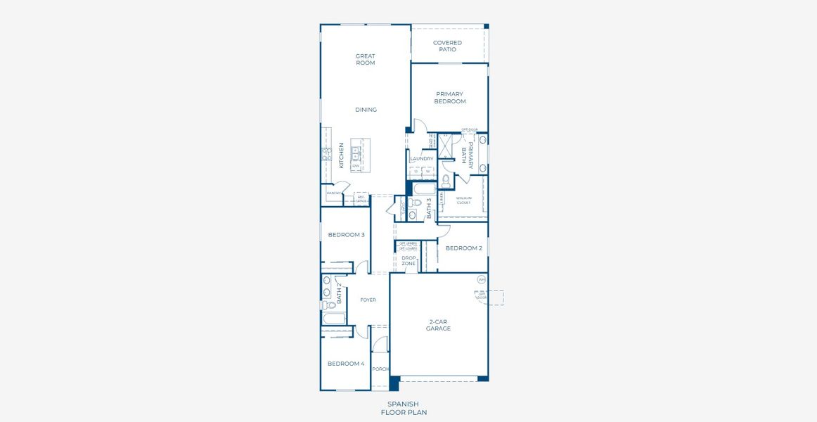 2D floor plan layout for the 3507 by Risewell Homes in Skyline Village, San Tan Valley, AZ (Image 3). 2D floor plan layout for the 3507 by Risewell Homes in Skyline Village, San Tan Valley, AZ (Image 3).