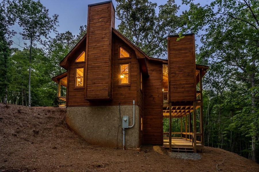 Front exterior of a new home in , Mineral Bluff, GA, highlighting curb appeal (Image 30).
