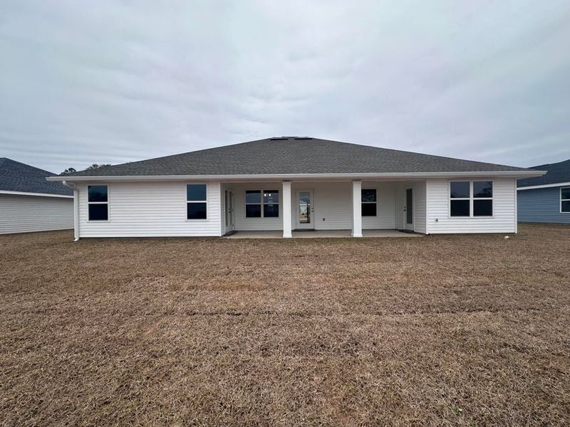 Exterior details and patio area of a home in Ashton View, Crestview (Image 2). Exterior details and patio area of a home in Ashton View, Crestview (Image 2).