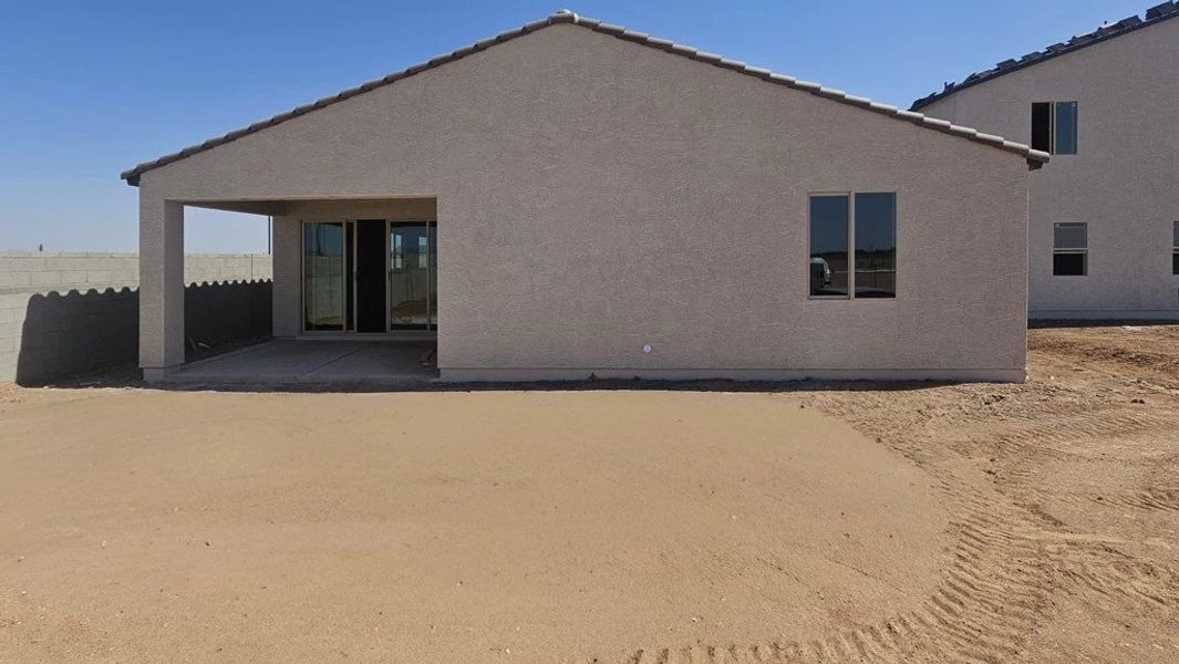Back exterior elevation