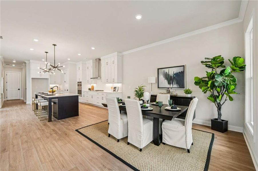 Furnished interior view inside a new home in Waterhaven, Cumming (Image 11).