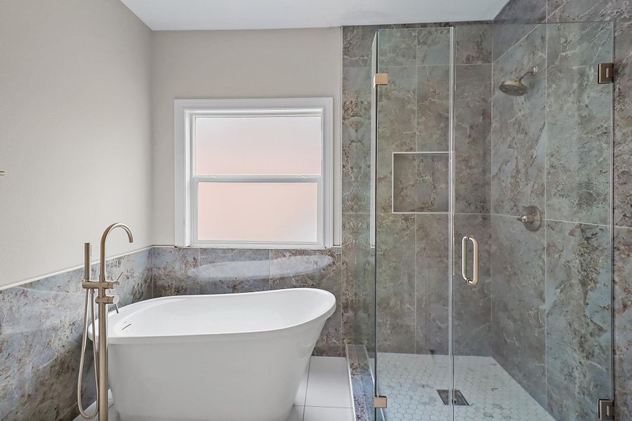 Furnished interior view inside a new home in , Crosby (Image 10).