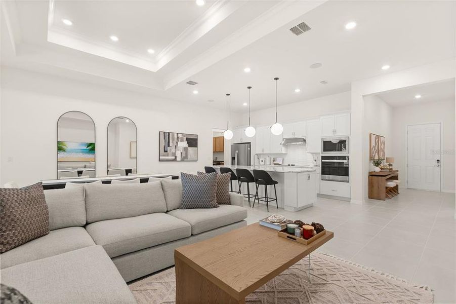 Furnished interior view inside a new home in , Winter Garden (Image 9).