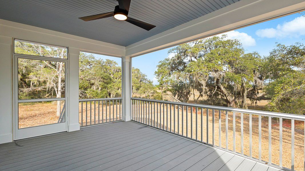Exterior details and patio area of a home in Rivers Reach, Yemassee (Image 3).