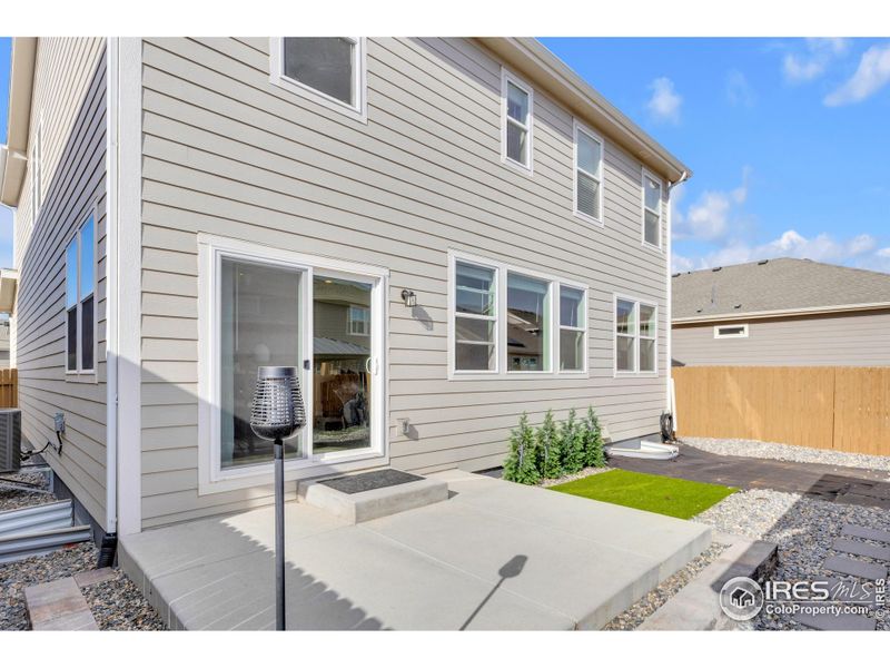Exterior details and patio area of a home in , Lochbuie (Image 25).
