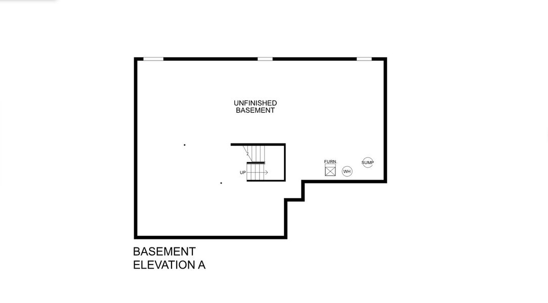 2D floor plan layout for the Esquire Place by Ryan Homes in Crystal Falls Estates, Dawsonville, GA (Image 3).