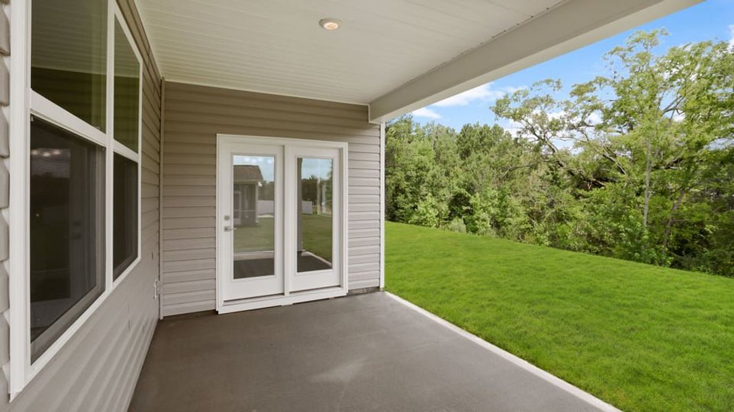 Exterior details and patio area of a home in Seven Oaks, Greenwood (Image 20). Exterior details and patio area of a home in Seven Oaks, Greenwood (Image 20).