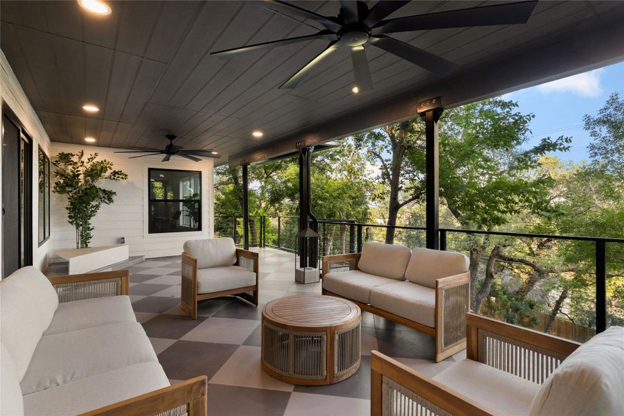 Exterior details and patio area of a home in , Austin (Image 20). Exterior details and patio area of a home in , Austin (Image 20).