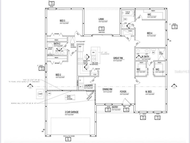 2D floor plan layout of this home in , North Port, FL (Image 4).