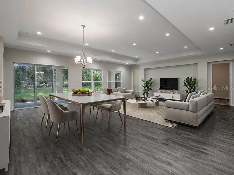 Furnished interior view inside a new home in , Brooksville (Image 5). Furnished interior view inside a new home in , Brooksville (Image 5).