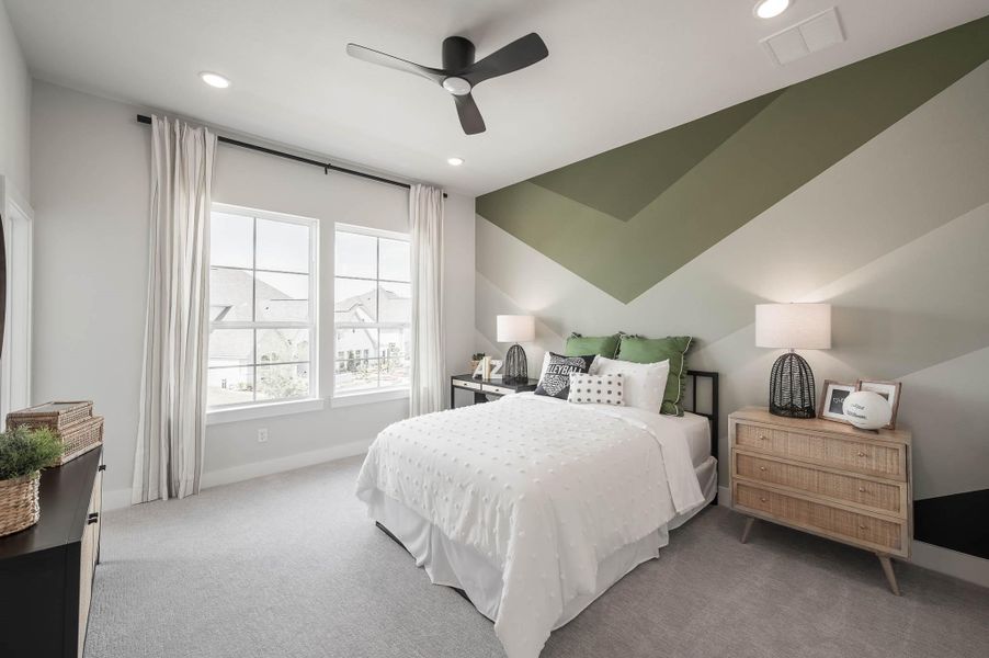 Furnished interior view inside a new home in Bridgeland, Cypress (Image 19).