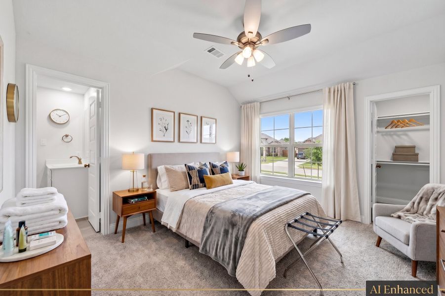 Furnished interior view inside a new home in Summerwood, Red Oak (Image 10).