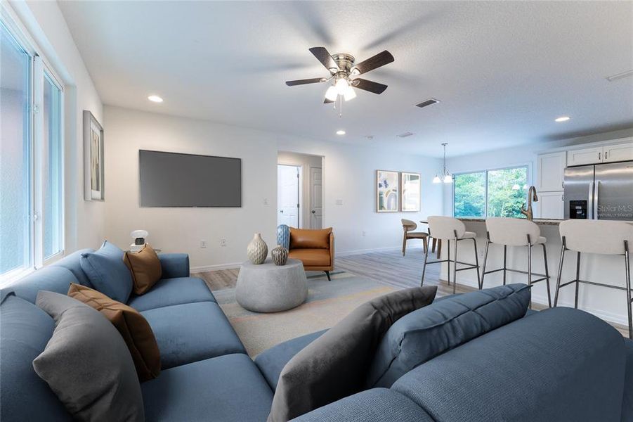Furnished interior view inside a new home in , Dunnellon (Image 16). Furnished interior view inside a new home in , Dunnellon (Image 16).
