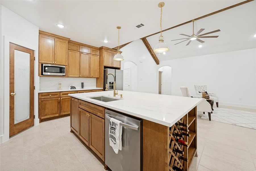 Furnished interior view inside a new home in , Fort Worth (Image 10).