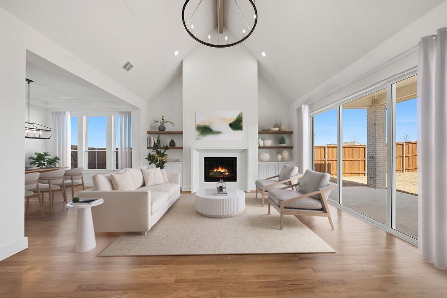 Furnished interior view inside a new home in Park Place - 80' Lots, Prosper (Image 15).