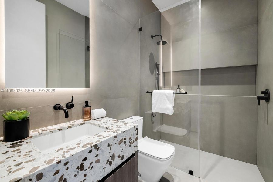 Furnished interior view inside a new home in , Miami Shores (Image 12).