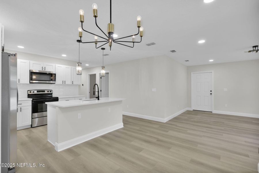 Furnished interior view inside a new home in , Jacksonville (Image 9). Furnished interior view inside a new home in , Jacksonville (Image 9).