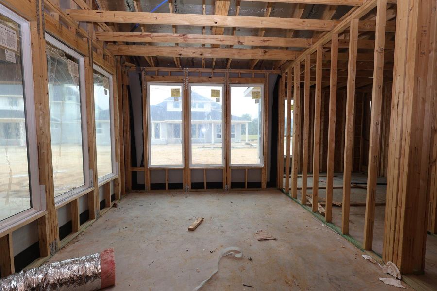 In-progress construction of a new home in Woodson’s Reserve, Spring, TX (Image 3).