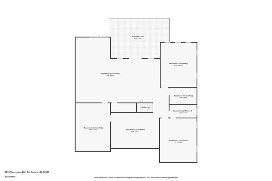 2D floor plan layout of this home in , Buford, GA (Image 5).