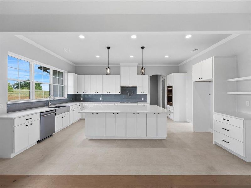 Furnished interior view inside a new home in , Alvord (Image 8).