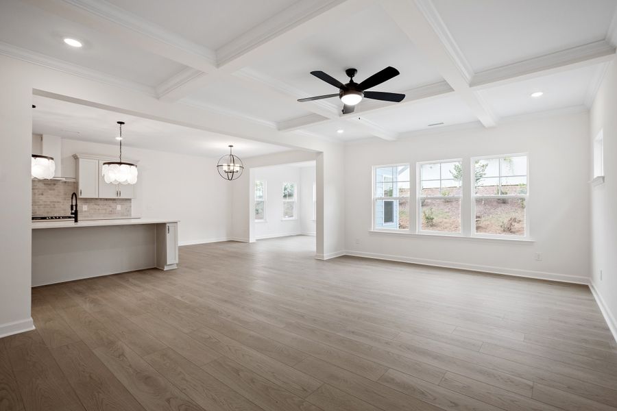 Spacious, unfurnished interior of a new home in Georgias Landing, Raleigh (Image 21).