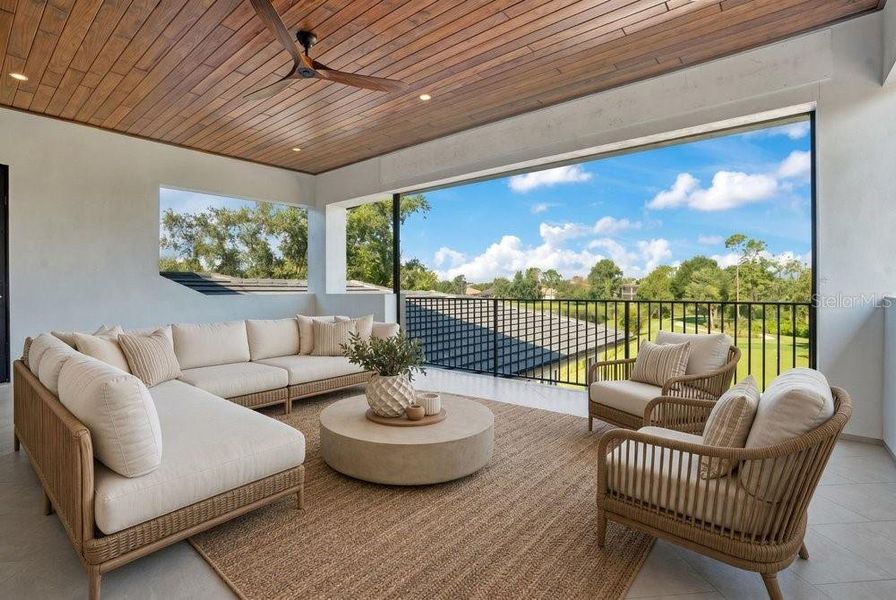 Exterior details and patio area of a home in , Windermere (Image 33).