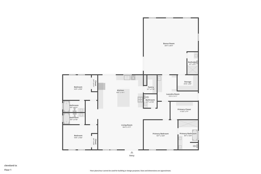 2D floor plan layout of this home in , Dayton, TX (Image 5).