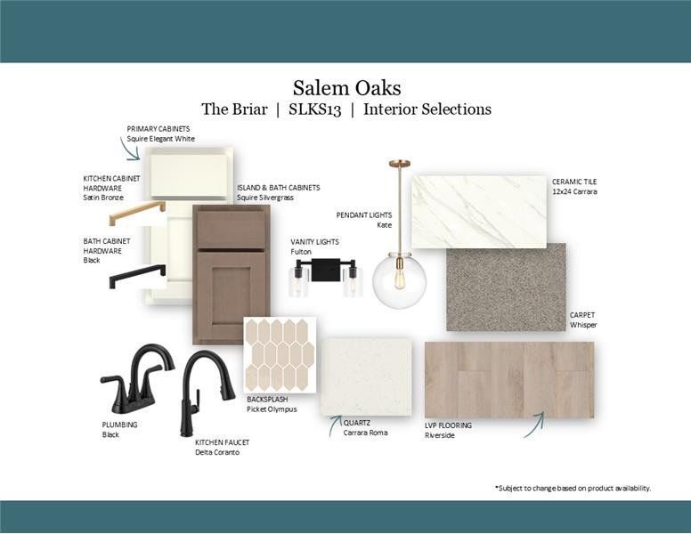 Sample of building materials used in homes in Salem Oaks, Rockvale (Image 34). Sample of building materials used in homes in Salem Oaks, Rockvale (Image 34).