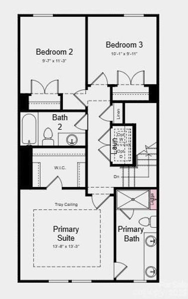 Additional Highlights Include: Ledge at primary bath, trash roll out, pendant light pkg, and quick tread with painted risers from 1st to 2nd floor