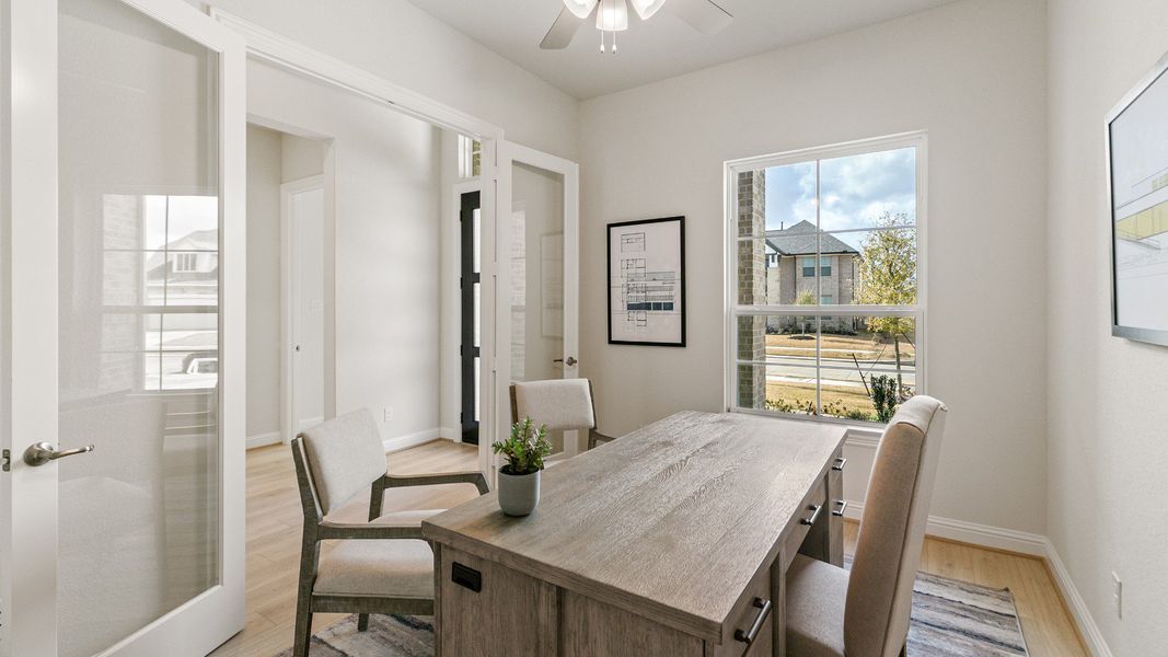 Representative furnished interior of a home built from the Tulane by Brightland Homes in Katy Lakes, Katy (Image 4).