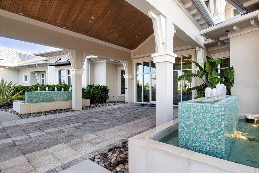Exterior details and patio area of a home in Del Webb BayView, Parrish (Image 27).